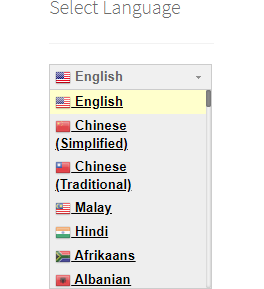 Language Options