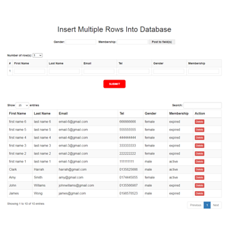 Multiple Insert In Database