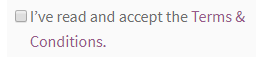 Terms And Conditions