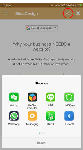 User Friendly Share Action